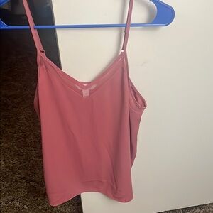Nine West Pink Fitted Sleeveless Camisole